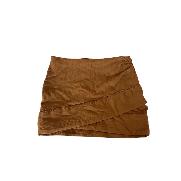 Anthropologie Dresses & Skirts - Anthropologie Cross Front Low Rise Mini Skirt